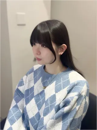 ロング YUZU🎀顔まわり ×レイヤーカットのヘアスタイル