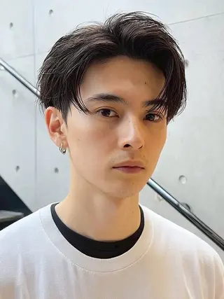 ショート カラー メンズ パーマ特化 motooのヘアスタイル