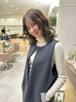 カラー 榊 桜のヘアスタイル