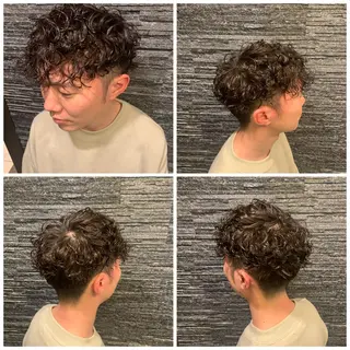 ショート パーマ メンズ 高橋 大輔のヘアスタイル