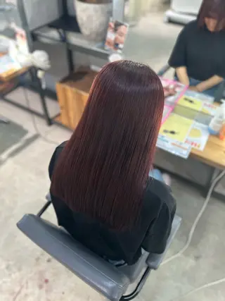 セミロング カラー 溜 一太のヘアスタイル