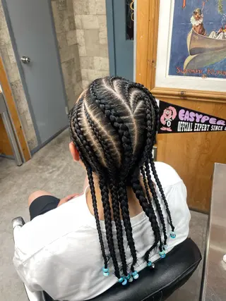 ロング ヘアアレンジ TNB TOKYO所属・エクステ/コーンロウ KURUMI⛓️🔥のヘアスタイル