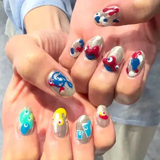 ネイル MITSUKI🪡 海外/個性派/ロングのネイルデザイン