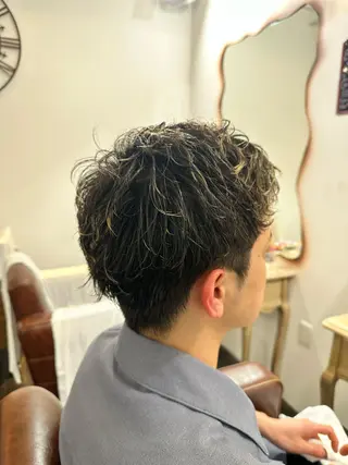 パーマ メンズ 齋藤 拓麻のヘアスタイル