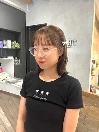 ミディアム カラー 番匠 海遊のヘアスタイル