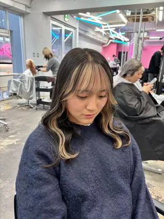 ロング カラー ヘアアレンジ 🥀モテ暖色× エクステ🥀あかりのヘアスタイル