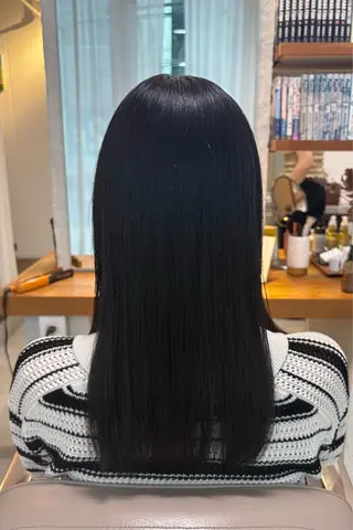 セミロング rina/似合わせ/ 艶髪カラー/髪質改善のヘアスタイル