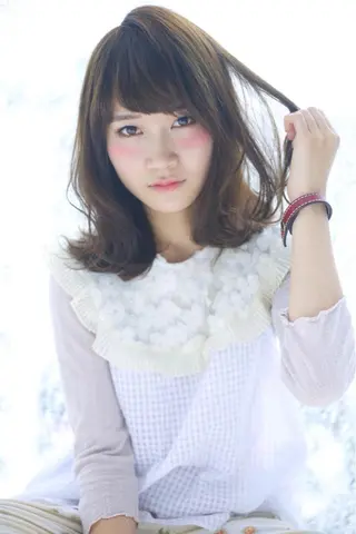 ミディアム セミロング Re:ta Hair 飯田淳平のヘアスタイル