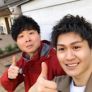 ショート カラー パーマ メンズ JUNTA 梅田茶屋町のヘアスタイル