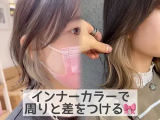 ショート カラー 透明感カラー 縮毛矯正/たくまのヘアスタイル