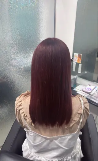 セミロング カラー 艶髪ニュアンスカラー /府中/Mizukiのヘアスタイル