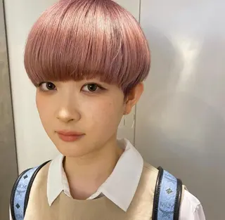 ショート カラー Beleza 渋谷所属・Kazusa/渋谷/ エクステ/ハイトーンのヘアスタイル