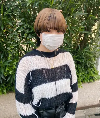 ショート カラー レイヤーウルフ エクステ磯部のヘアスタイル