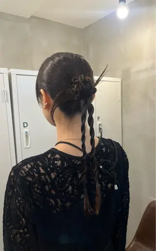 ヘアアレンジ 栗本 陽香/顔周りレ イヤー/透明感カラーのヘアスタイル