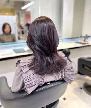 ロング miku/ラベンダー 透明感カラー🪻❤︎のヘアスタイル