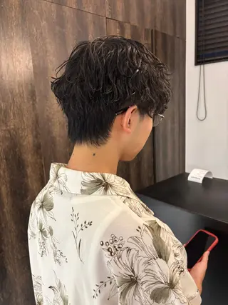 ショート メンズパーマ/ 上原琉介のヘアスタイル