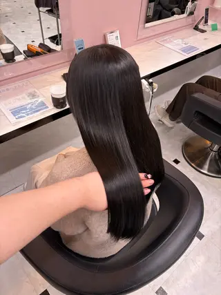 ロング カラー 透明感ベージュカラー 🪞上野🪞AIのヘアスタイル