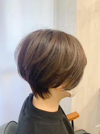 ショート カラー ヘアアレンジ HUENEST アカデミーサロンのヘアスタイル