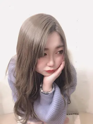 セミロング カラー MILI HAIR所属・韓国ヘア🇰🇷 RYOTAのヘアスタイル