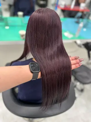 セミロング カラー 🫧原宿艶ワンカラー /ダブルカラー🫧のヘアスタイル