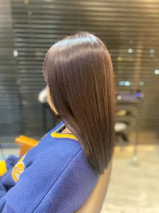 セミロング カラー ヨシダ フミノリのヘアスタイル