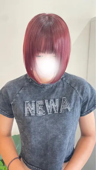 ミディアム カラー ヘアアレンジ hair terrace M所属・郡山/透明感カラー /馬場アンドレアのヘアスタイル