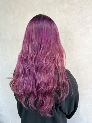 セミロング カラー mimiiy梅田 中崎町ハイトーンのヘアスタイル