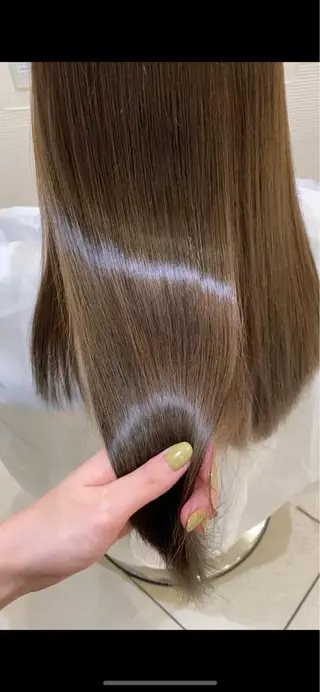 ロング 韓国レイヤー🪽 耳ツボジュエリーのヘアスタイル