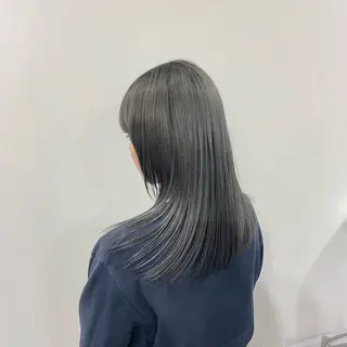 ミディアム カラー ブリーチカラー 🎀ヒナ/トモカ🎀のヘアスタイル