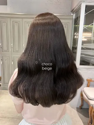 ロング cache cache所属・🩰無料カットモデル /5cm以上/桃🍨のヘアスタイル