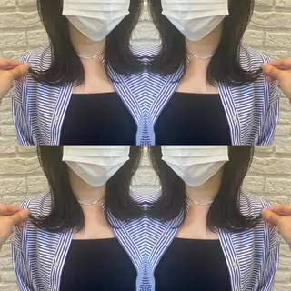 ミディアム ココロ☀️ CLUTCH天王寺店のヘアスタイル