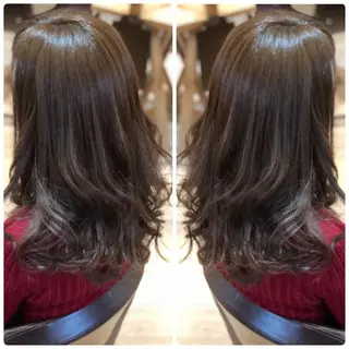 セミロング カラー 小山内 龍一郎 店長のヘアスタイル