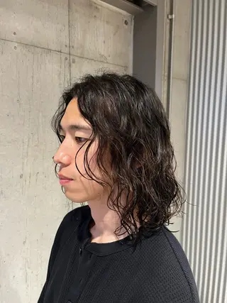 パーマ メンズ 髪質改善・艶カラー・ ボブ・リクト💥のヘアスタイル