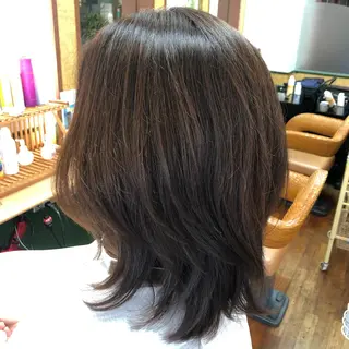 ミディアム 髪質改善/艶カラー 塩野成一のヘアスタイル