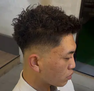 ショート パーマ メンズ 🇺🇸外国人風ヘア 💈N.Yuto💈のヘアスタイル
