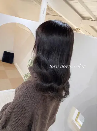 ロング カラー flen所属・𖤣𖥧𖥣𖥧田中 姫乃𖤣𖥧𖥣𖡡のヘアスタイル