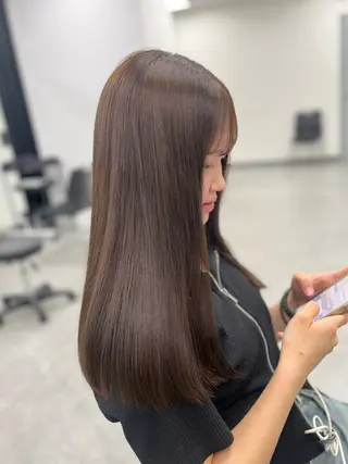 カラー 透明感ベージュ🤎 manami👒🌿のヘアスタイル