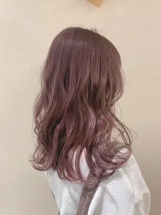 セミロング カラー Blue 髪質改善 💎松藤 莉奈のヘアスタイル