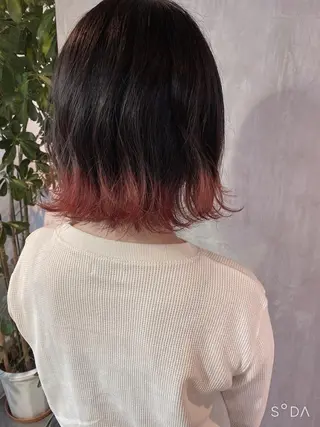 ショート カラー ヘアアレンジ stylist/蛯谷 珠里のヘアスタイル
