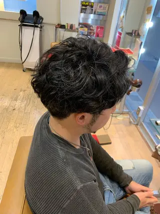 ショート パーマ メンズ 【メンズモデル募集】 Bassa所沢のヘアスタイル