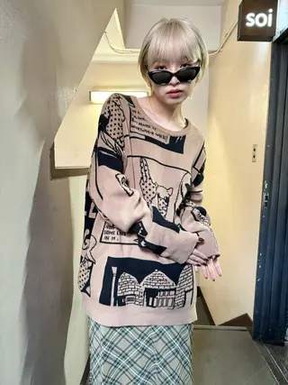 ショート カラー ヘアアレンジ 丸山渉/パーマ エフェクトブリーチのヘアスタイル