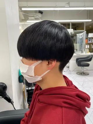 ミディアム ヘアアレンジ メンズ メンズ特化 水口湧太のヘアスタイル