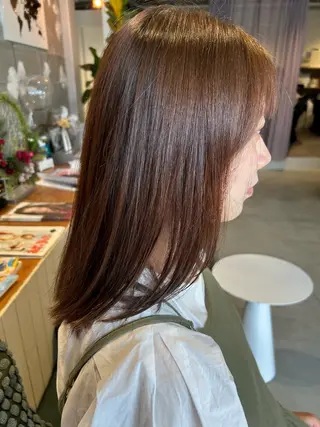 セミロング 津山 優真のヘアスタイル