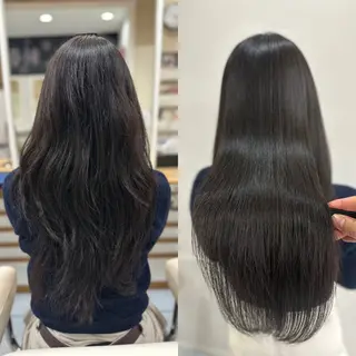 ロング パーマ 髪質改善/縮毛矯正 /ブリーチ矯正/岡部のヘアスタイル