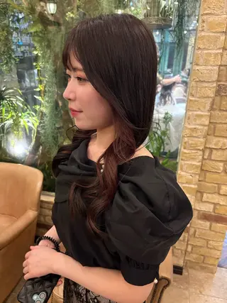 セミロング monan新宿店所属・新宿/髪質改善✨ 透明感カラー/須田のヘアスタイル