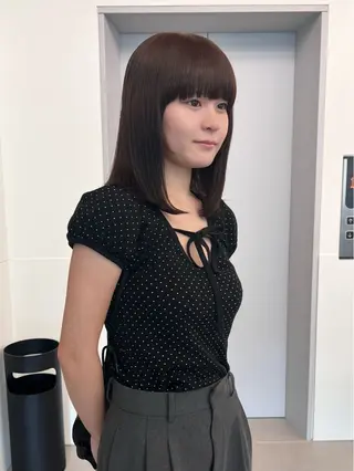 ミディアム カラー 透けるカラー🫧 Memi🎀のヘアスタイル