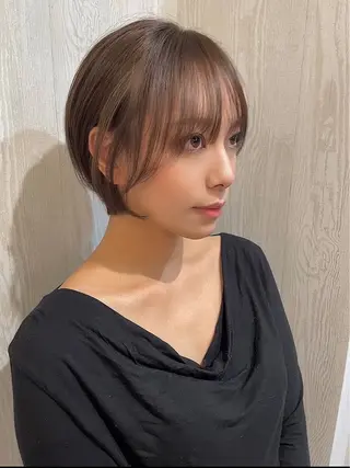 ショート カラー 河合秀明/ショート /ボブ/レイヤーのヘアスタイル