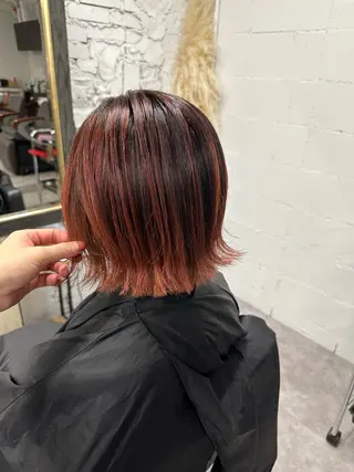 ミディアム カラー ヘアアレンジ 久米 治仁のヘアスタイル