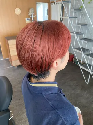 ショート カラー パーマ ヘアアレンジ モリモト サナのヘアスタイル