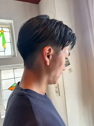 ショート パーマ メンズ 中目黒メンズ刈り上げ Harunaのヘアスタイル